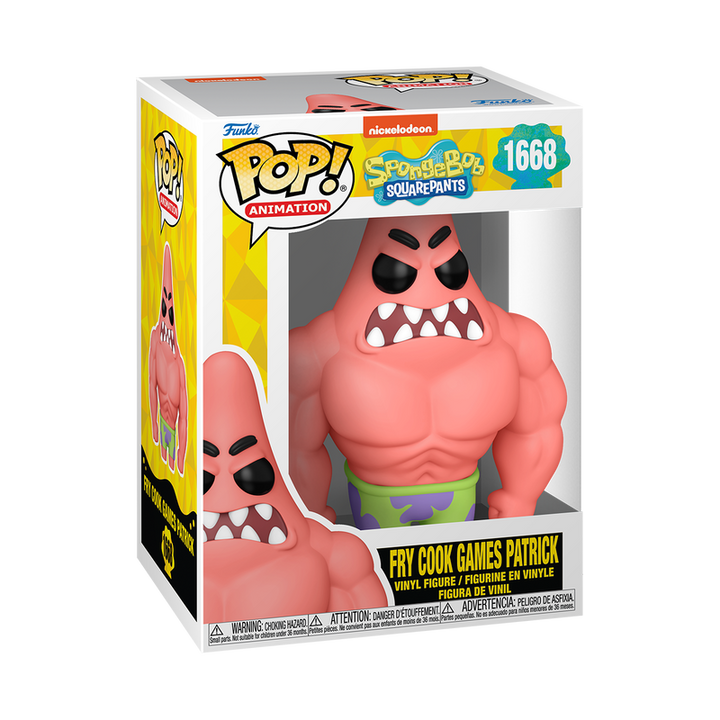 Funko Pop! Animation: SpongeBob SquarePants 25th Anniversary - Fry Cook Games Patrick Star #1668