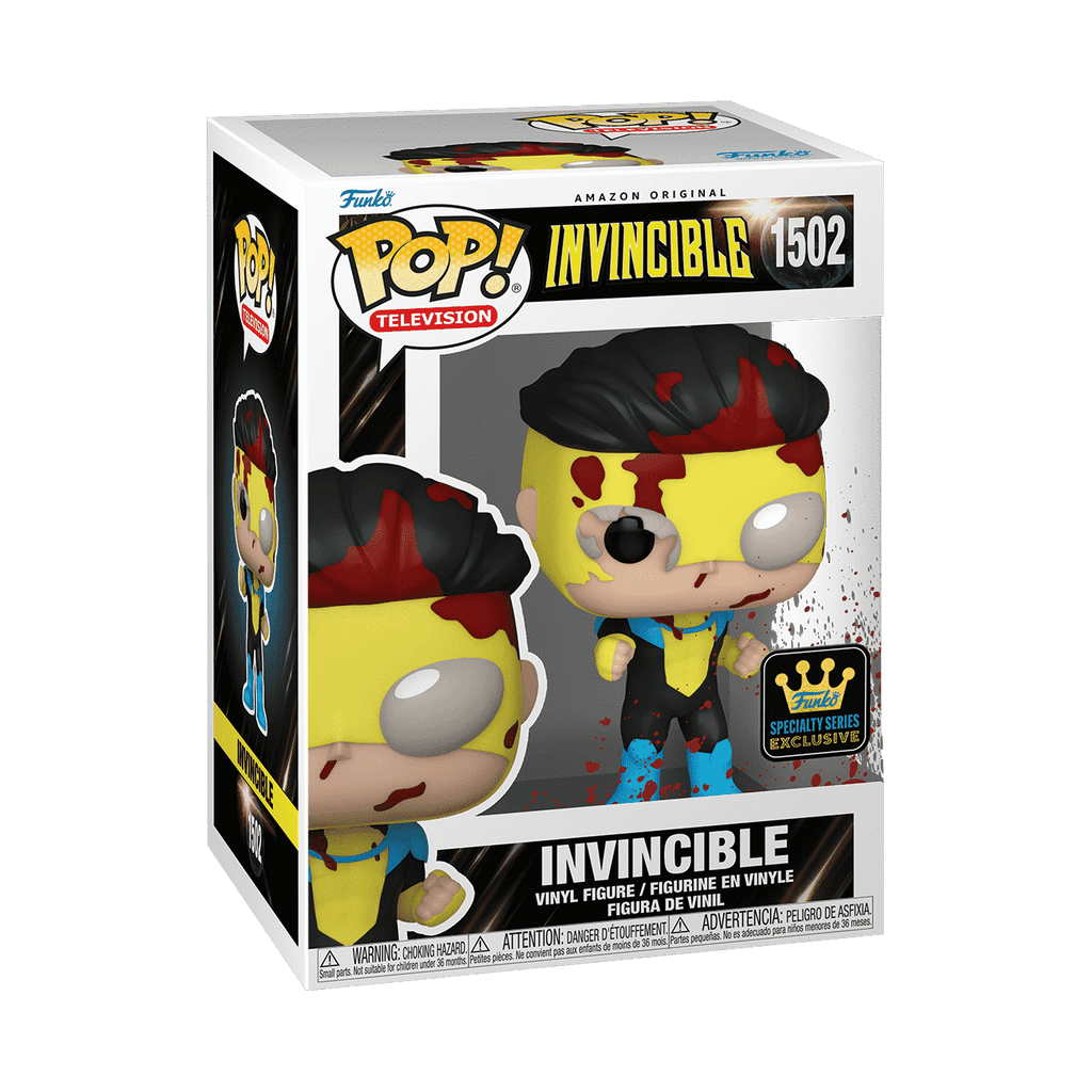Funko Pop! Television: Invincible - Invincible Bloody with Broken Mask #1502 Specialty Series Exclusive
