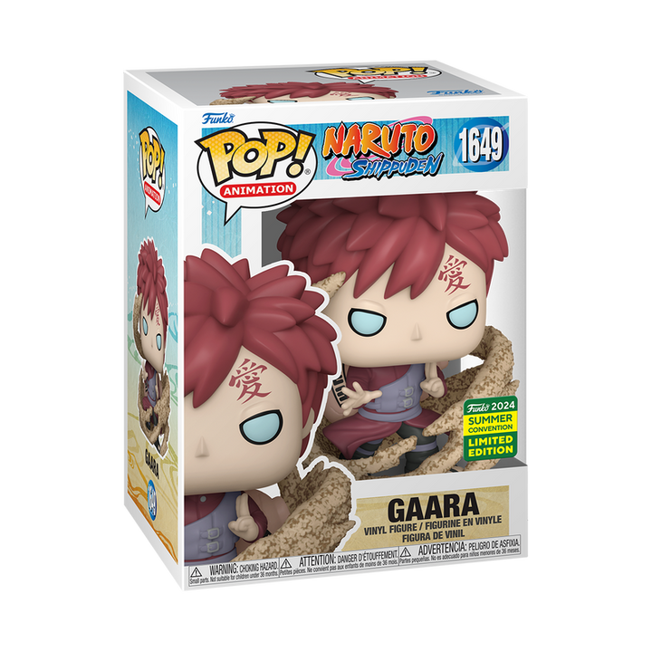 Funko Pop! Animation: Naruto Shippuden - Gaara Using Sand Jutsu #1649 2024 Summer Convention