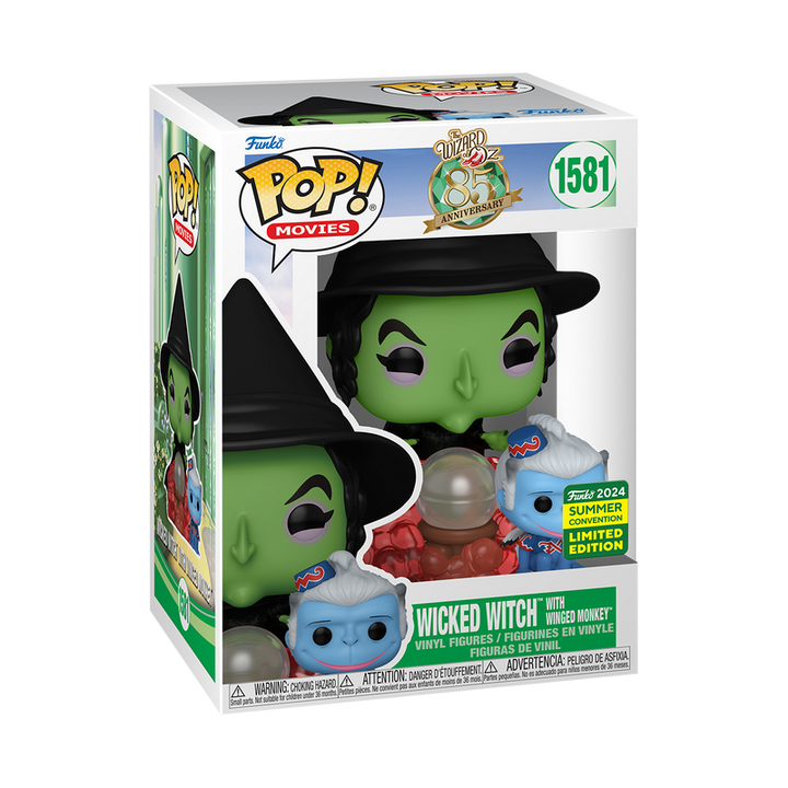 Funko Pop! & Buddy Movies: The Wizard of Oz 85th Anniversary - Wicked Witch With Winged Monkey #1581 2024 Summer Convention