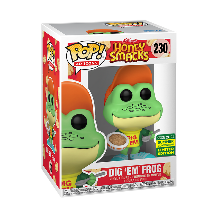 Funko Pop! Ad Icons: Kellogg’s Honey Smacks - Dig 'Em Frog #230 2024 Summer Convention