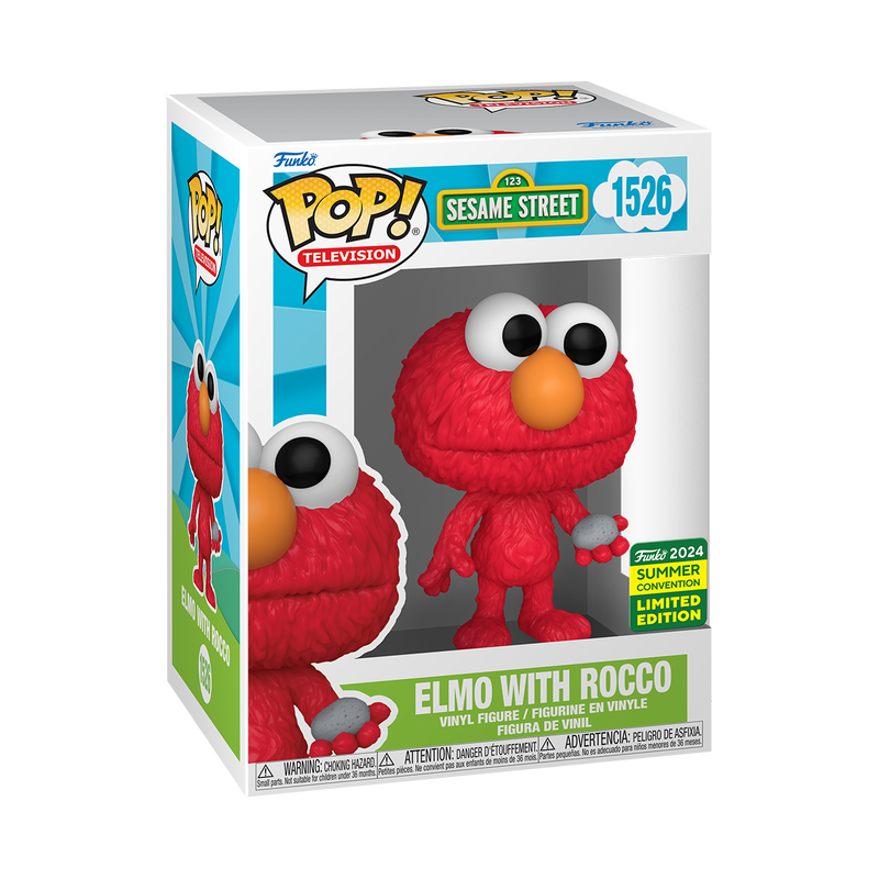 Funko Pop! Television: Sesame Street - Elmo With Rocco #1526 2024 Summer Convention