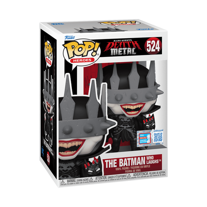 Funko Pop! Heroes: Dark Nights Death Metal - The Batman Who Laughs #524 2024 Fall Convention Exclusive