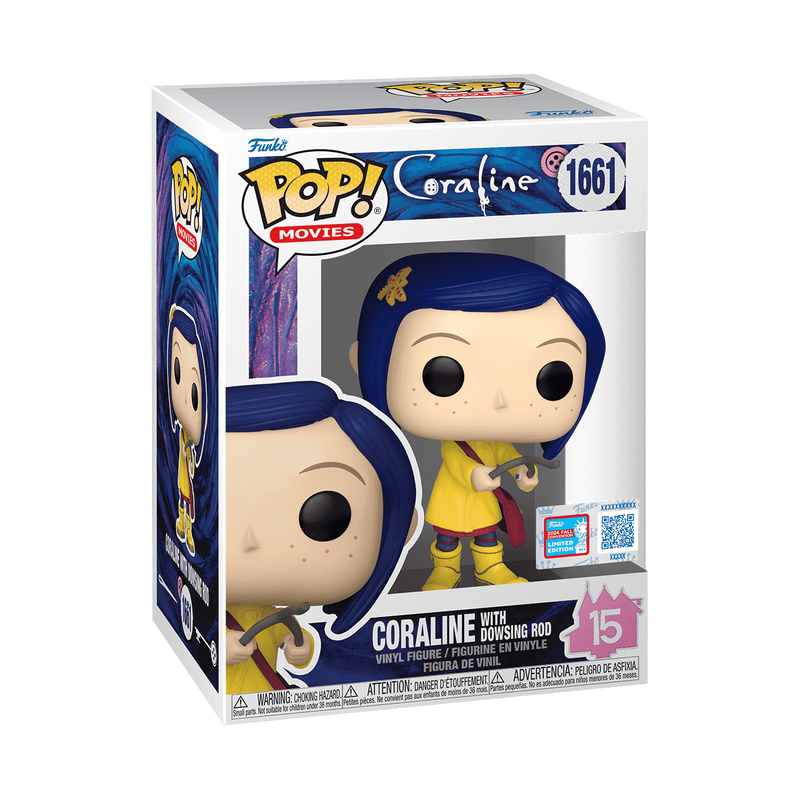 Funko Pop! Movies: Coraline - Coraline With Dowsing Rod #1661 2024 Fall Convention Exclusive