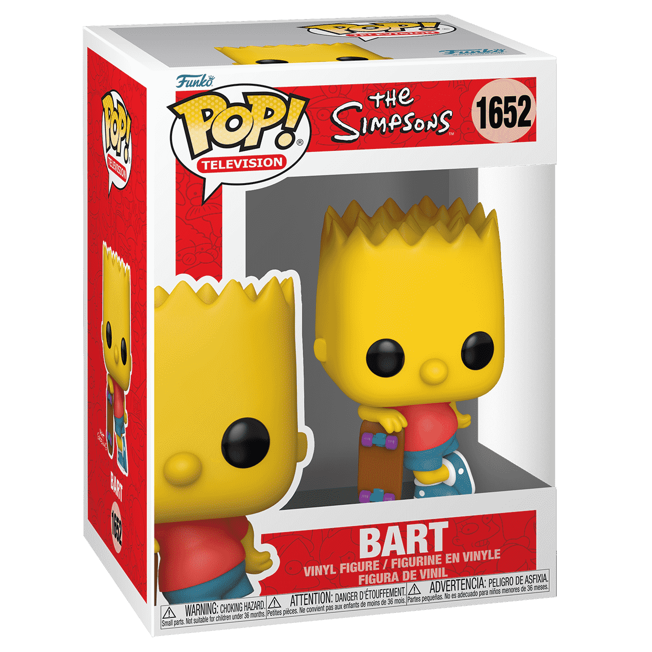 Funko Pop! Animation: The Simpsons - Bart Simpson with Skateboard #1652