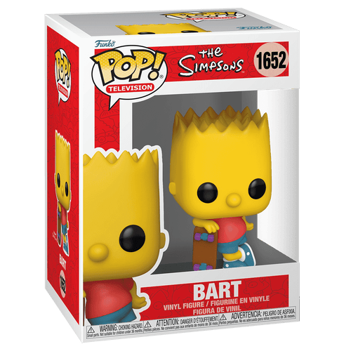 Funko Pop! Animation: The Simpsons - Bart Simpson with Skateboard #1652