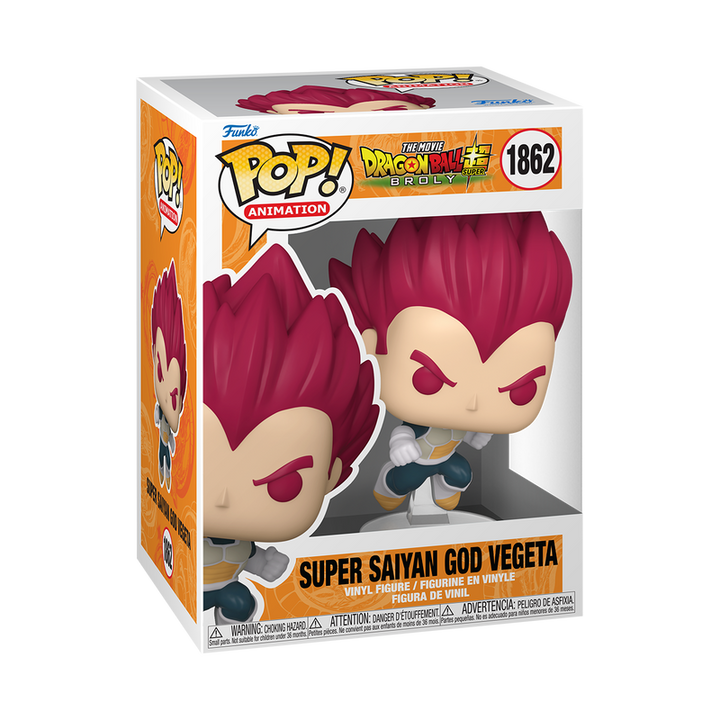 Funko Pop! Animation: Dragon Ball Super: Broly - Super Saiyan God Vegeta Punching #1862