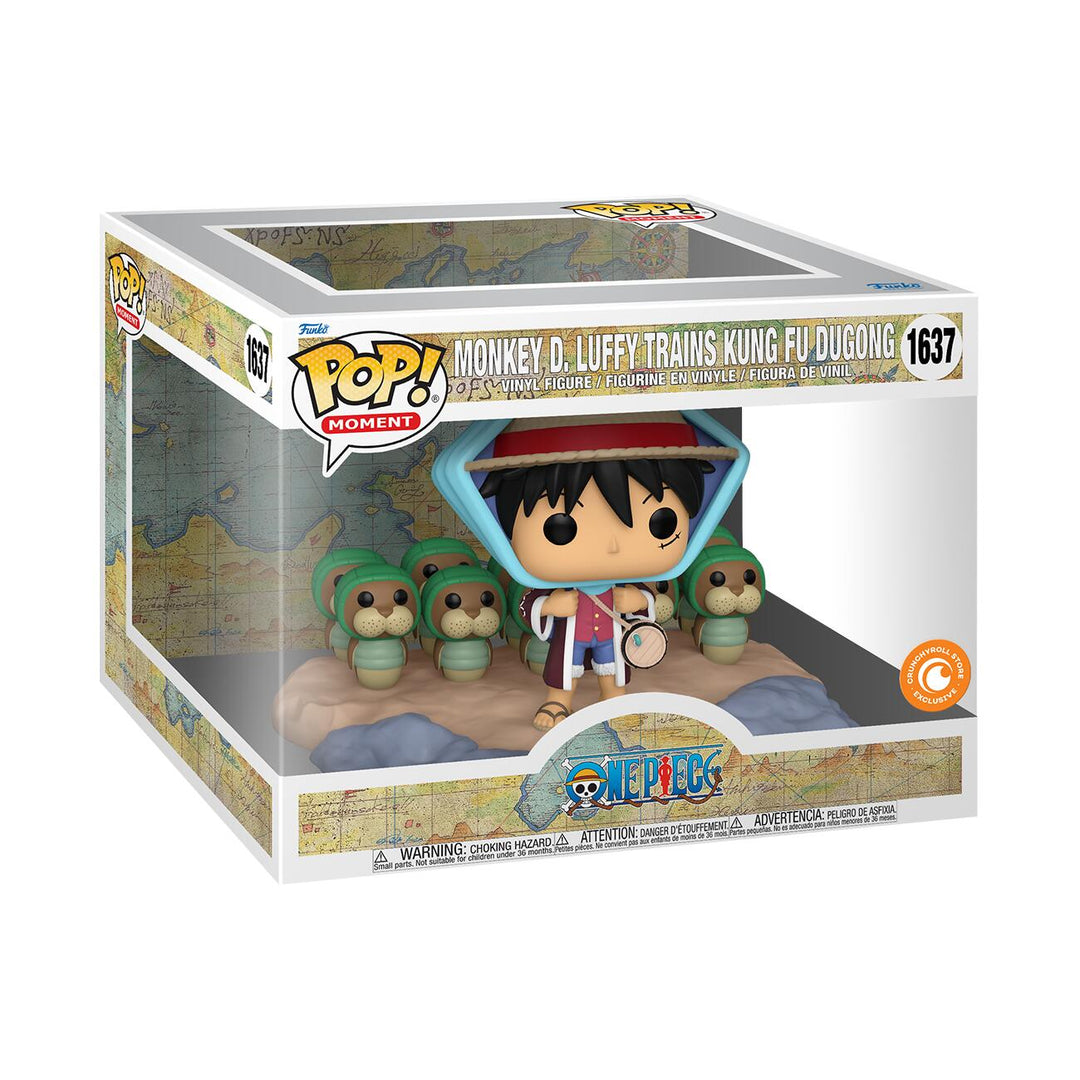 Funko Pop! Moment: One Piece - Monkey D. Luffy Trains Kung Fu Dugong #1637 Crunchyroll Exclusive