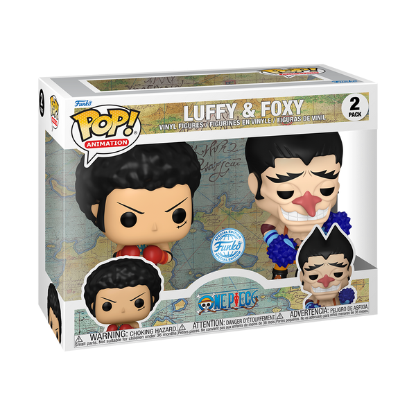 Funko Pop! Animation: One Piece - Luffy & Foxy 2-Pack Hot Topic Exclusive