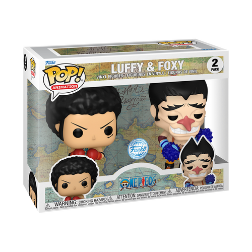 Funko Pop! Animation: One Piece - Luffy & Foxy 2-Pack Hot Topic Exclusive