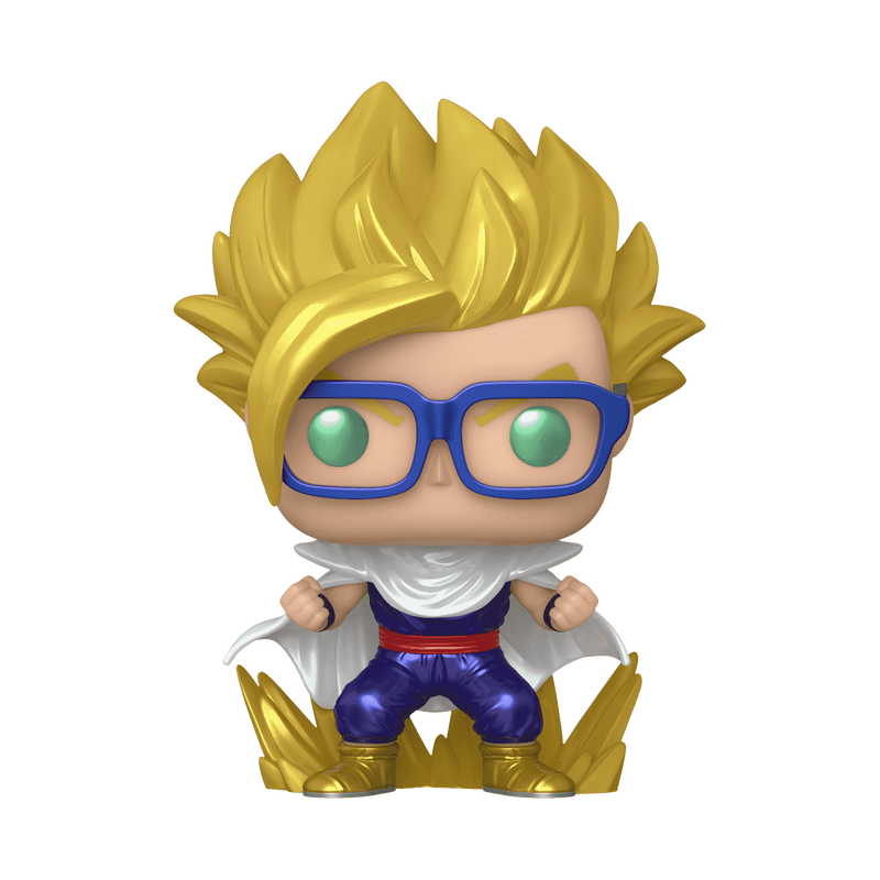 Funko Pop! Animation: Dragon Ball Super: Super Hero - Super Saiyan Gohan in Cape Metallic Chase #1708 Chalice Collectibles Exclusive