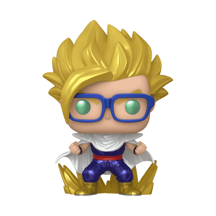 Funko Pop! Animation: Dragon Ball Super: Super Hero - Super Saiyan Gohan in Cape Metallic Chase #1708 Chalice Collectibles Exclusive