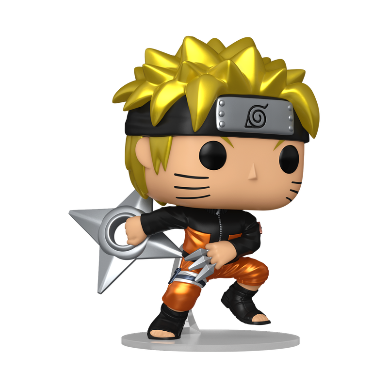 Funko Pop! Animation: Naruto: Shippuden - Naruto Uzumaki with Shuriken Metallic Chase #1843