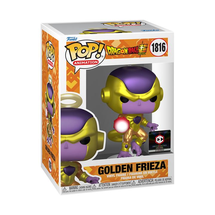 Funko Pop! Animation: Dragon Ball Super - Golden Frieza Metallic #1816 Chalice Collectibles Exclusive