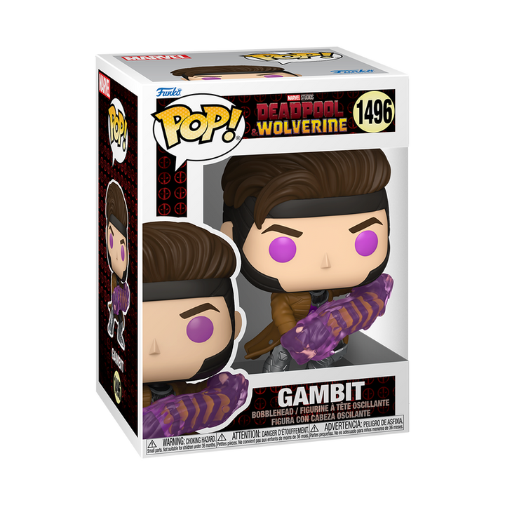 Funko Pop! Marvel Studios: Deadpool & Wolverine - Gambit with Charged Cards #1496