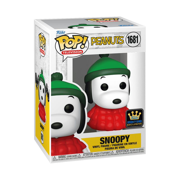 Funko Pop! Television: Peanuts - Snoopy in Puffer Jacket #1681 Specialty Series Exclusive