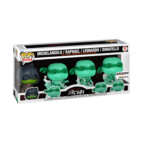 Funko Pop! Comics: Teenage Mutant Ninja Turtles: The Last Ronin - Michelangelo Raphael Leonardo Donatello 4-Pack Amazon Exclusive