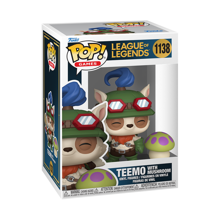 Funko Pop! & Buddy Games: League Of Legends - Buddy Teemo with Mushroom #1138