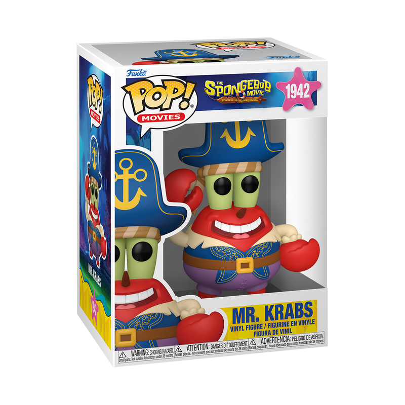 Funko Pop! Movies: The SpongeBob Movie: Search for SquarePants - Mr. Krabs Pirate #1942