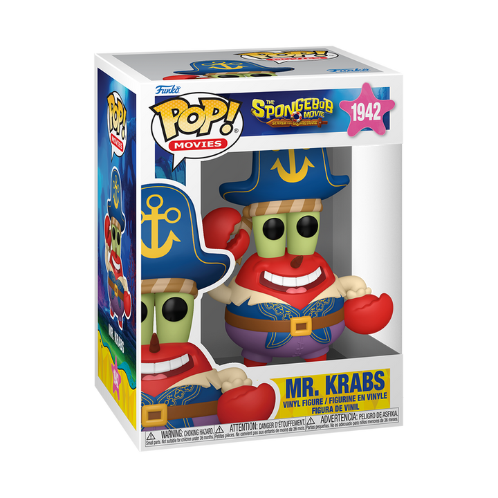 Funko Pop! Movies: The SpongeBob Movie: Search for SquarePants - Mr. Krabs Pirate #1942
