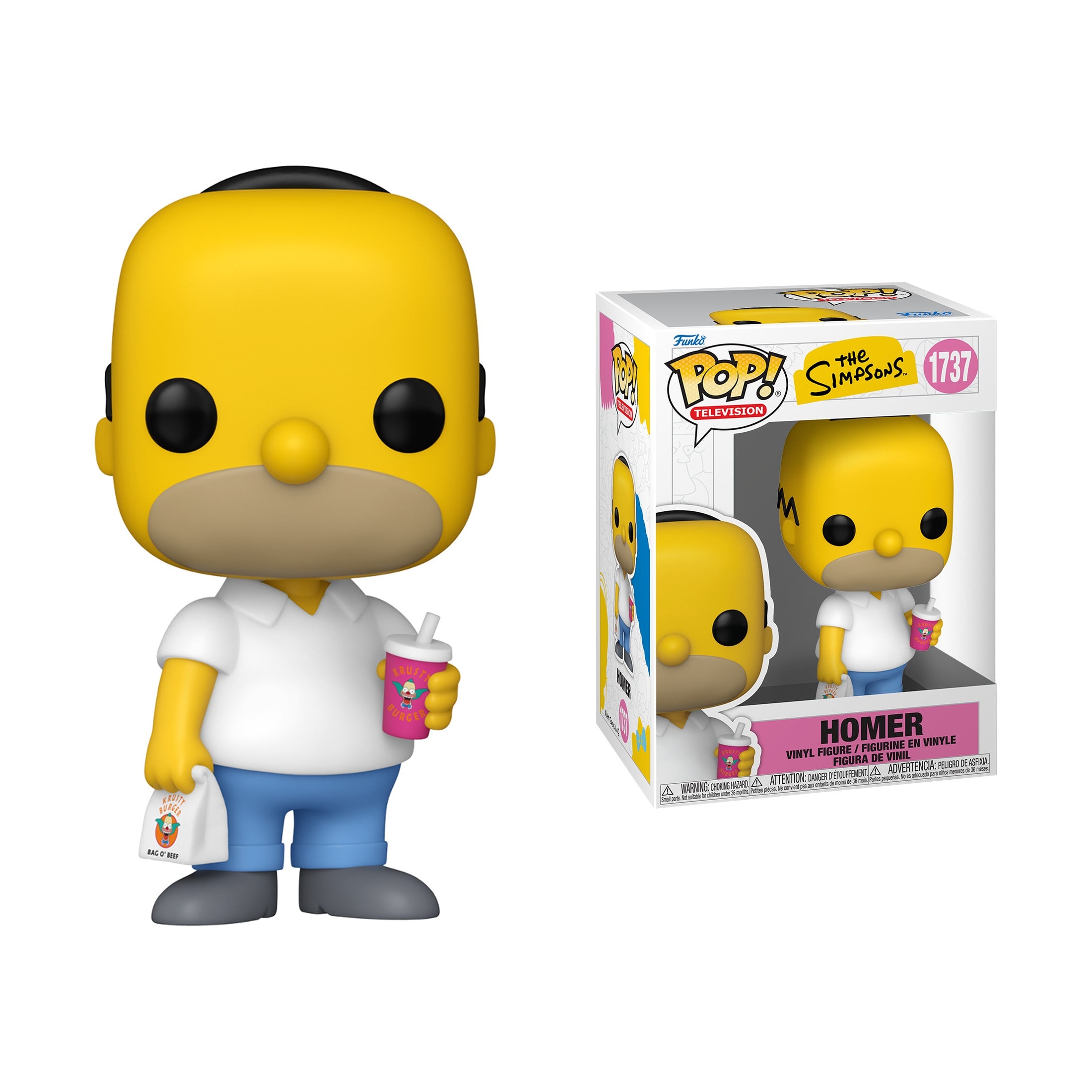 Funko Pop! Animation: The Simpsons - Homer with Krusty Burger #1737