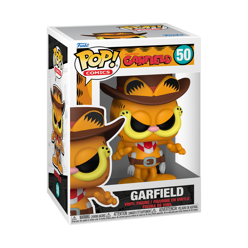 Funko Pop! Comics: Nickelodeon Garfield - Garfield Cowboy #50