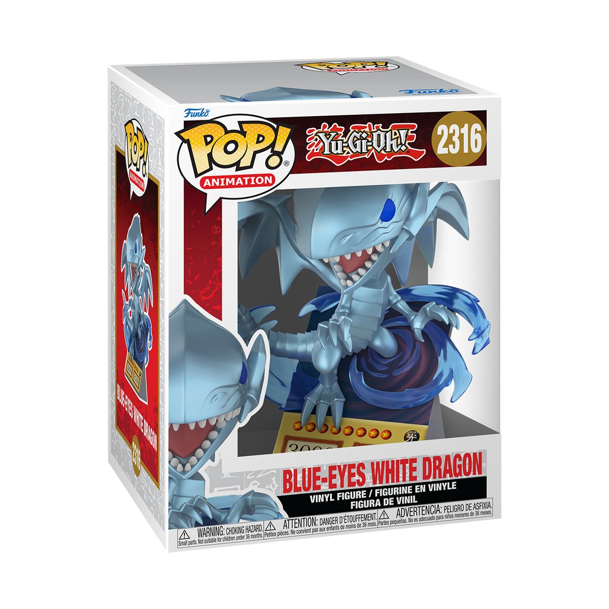Funko Pop! Premium: Yu-Gi-Oh! - Blue-Eyes White Dragon Card #2316