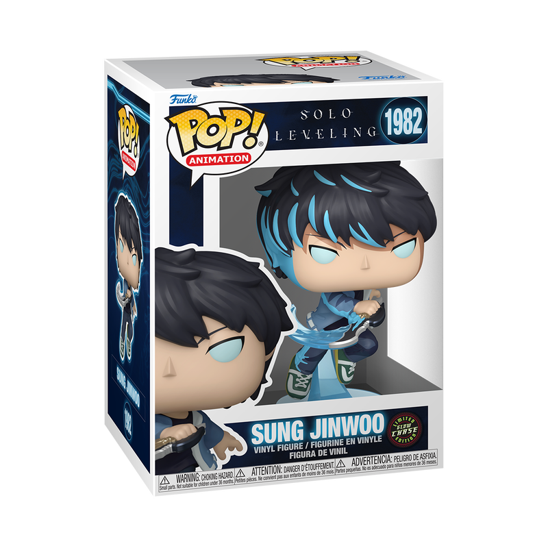 Funko Pop! Animation: Solo Leveling - Sung Jinwoo #1982 Glow-in-the-dark Chase