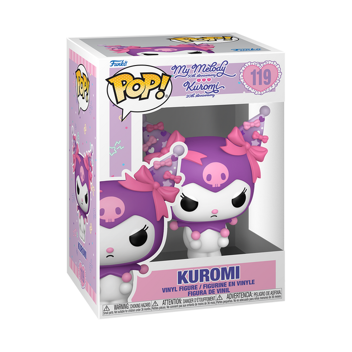 Funko Pop! Sanrio: Kuromi 20th Anniversary - Grumpy Kuromi #119