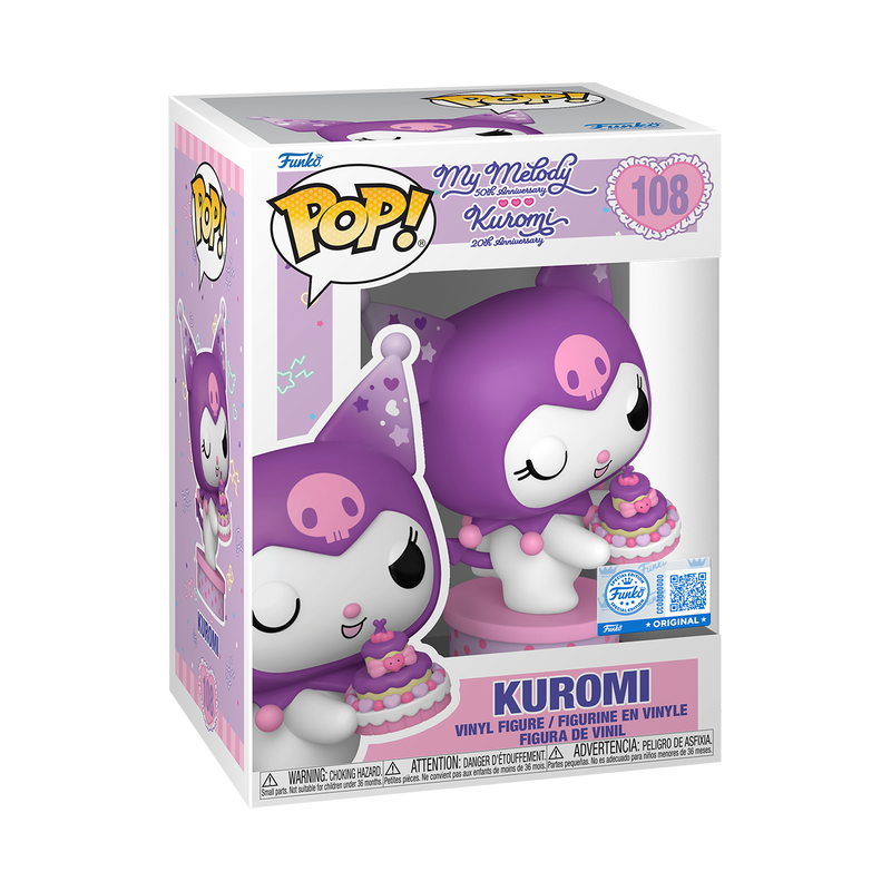 Funko Pop! Sanrio: Kuromi 20th Anniversary - Kuromi with Cake #108