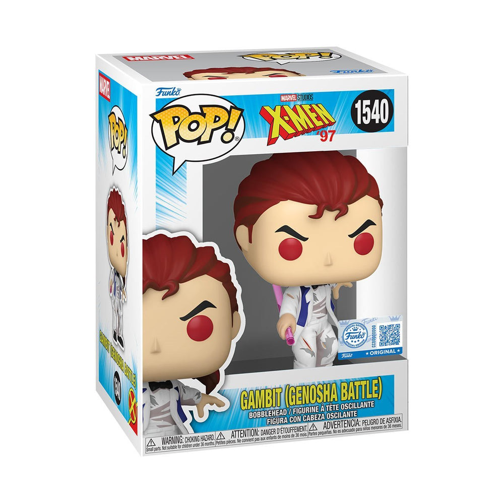 Funko Pop! Marvel Studios: X-Men '97 - Gambit Genosha Battle #1540 Entertainment Earth Exclusive