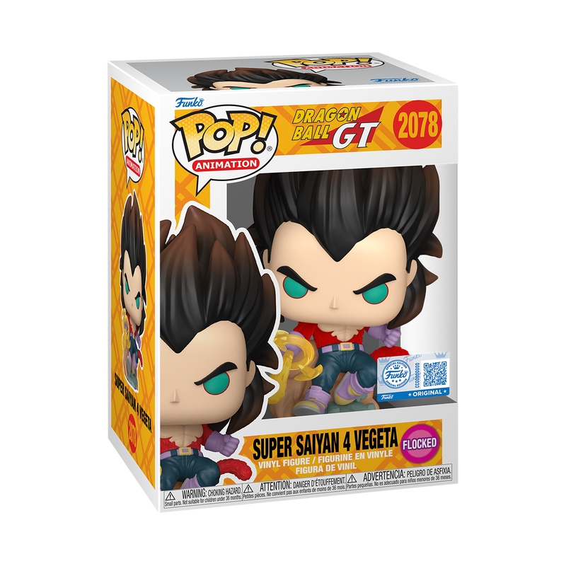 Funko Pop! Animation: Dragon Ball GT - Super Saiyan 4 Vegeta Flocked #2078 Exclusive