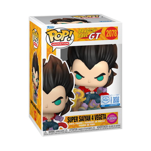 Funko Pop! Animation: Dragon Ball GT - Super Saiyan 4 Vegeta Flocked #2078 Exclusive