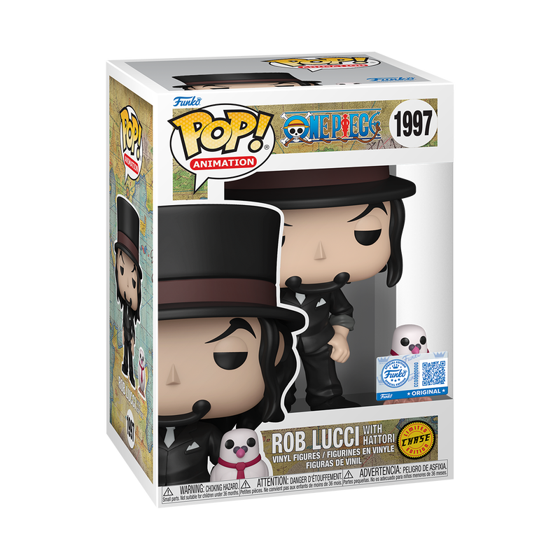 Funko Pop! Animation: One Piece - Rob Lucci in Black Suit with Hattori #1997 Chase Toy Temple Exclusive