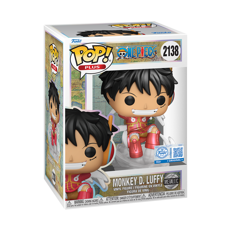 Funko Pop! Plus: One Piece - Monkey D. Luffy Egghead Arc #2138 Metallic Hot Topic Exclusive