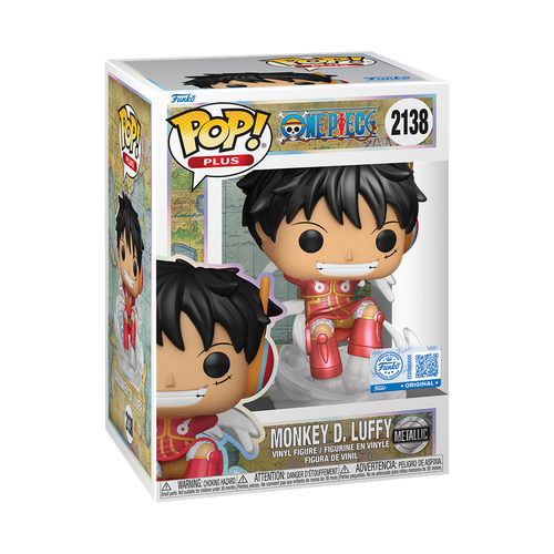 Funko Pop! Plus: One Piece - Monkey D. Luffy Egghead Arc #2138 Metallic Hot Topic Exclusive