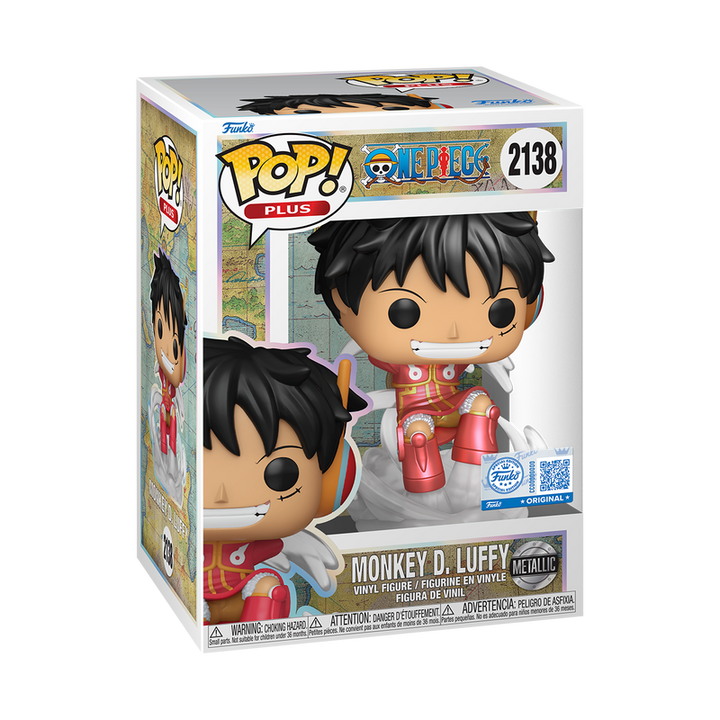 Funko Pop! Plus: One Piece - Monkey D. Luffy Egghead Arc #2138 Metallic Hot Topic Exclusive