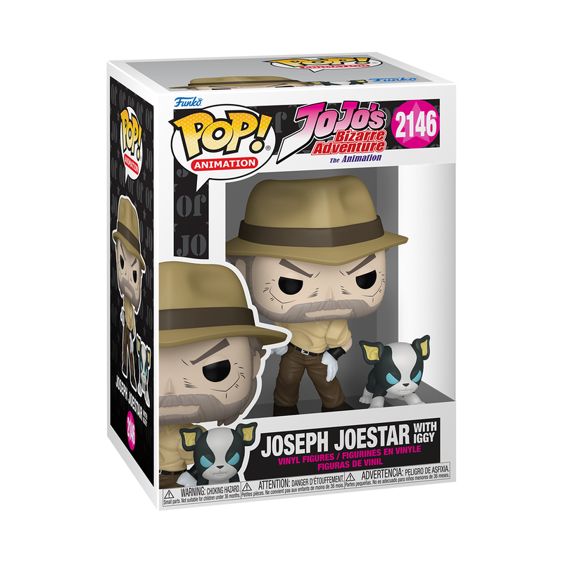 Funko Pop! & Buddy Animation: JoJo's Bizarre Adventure - Joseph Joestar with Iggy #2146
