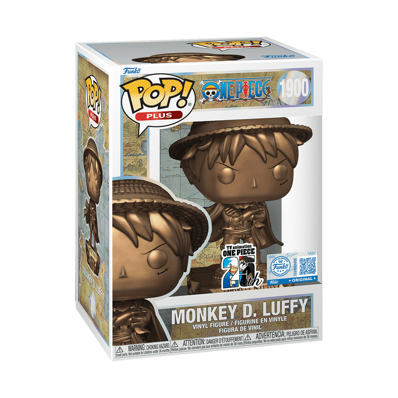 Funko Pop! Plus: One Piece 25th Anniversary - Monkey D. Luffy Statue Bronze #1900 Shop Exclusive