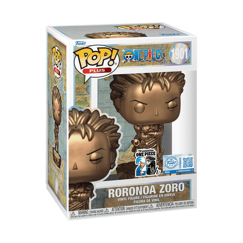 Funko Pop! Plus: One Piece 25th Anniversary - Roronoa Zoro Statue Bronze #1901 Shop Exclusive