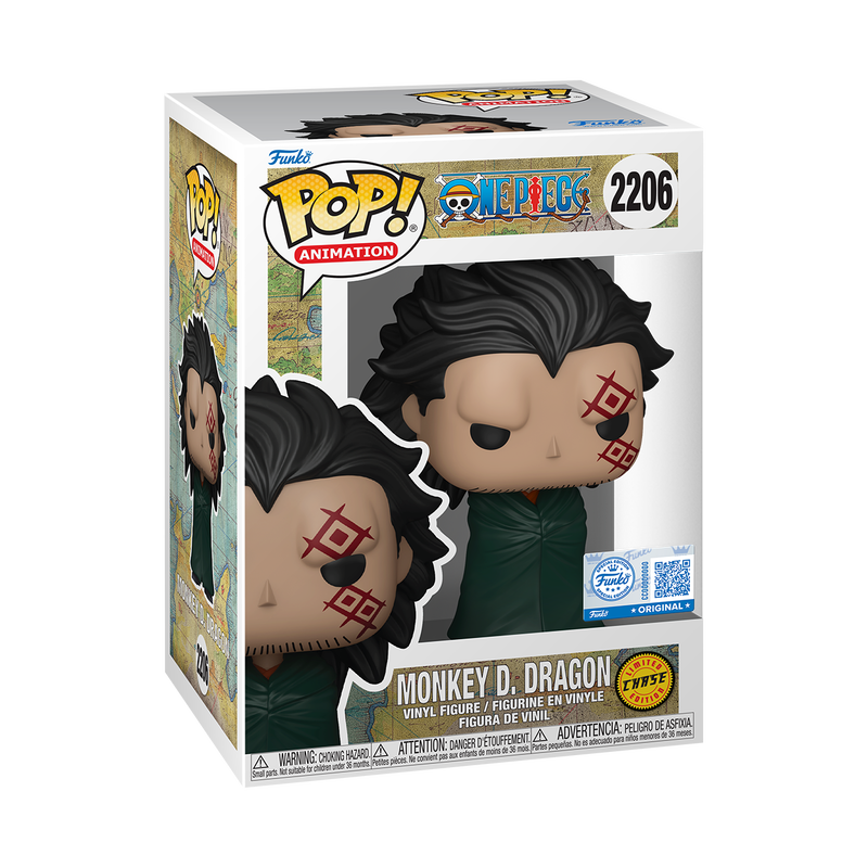 Funko Pop! Animation: One Piece - Unhooded Monkey D. Dragon #2206 Chase Exclusive