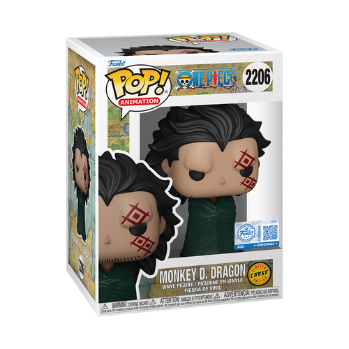Funko Pop! Animation: One Piece - Unhooded Monkey D. Dragon #2206 Chase Exclusive