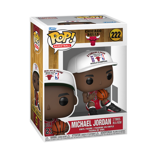 Funko Pop! Basketball NBA: Chicago Bulls - Michael Jordan 3 Times in a Row #222
