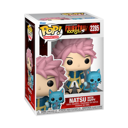 Funko Pop! & Buddy Animation: Fairy Tail: 100 Years Quest - Natsu with Happy #2285