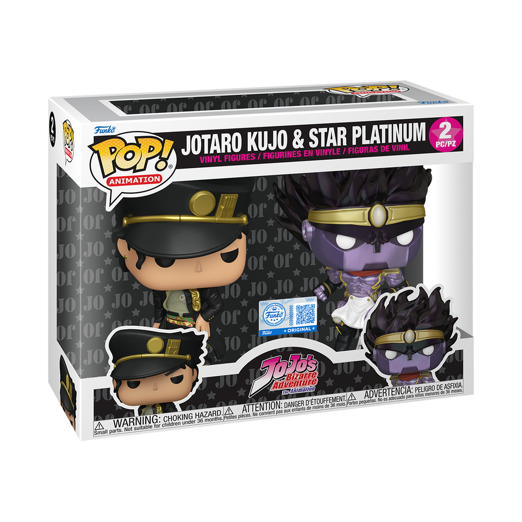 Funko Pop! Animation: JoJo's Bizarre Adventure - Jotaro Kujo & Star Platinum 2-Pack Amazon Exclusive