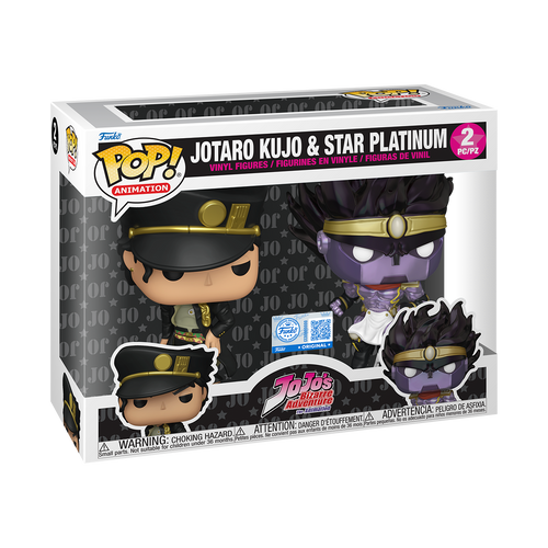 Funko Pop! Animation: JoJo's Bizarre Adventure - Jotaro Kujo & Star Platinum 2-Pack Amazon Exclusive