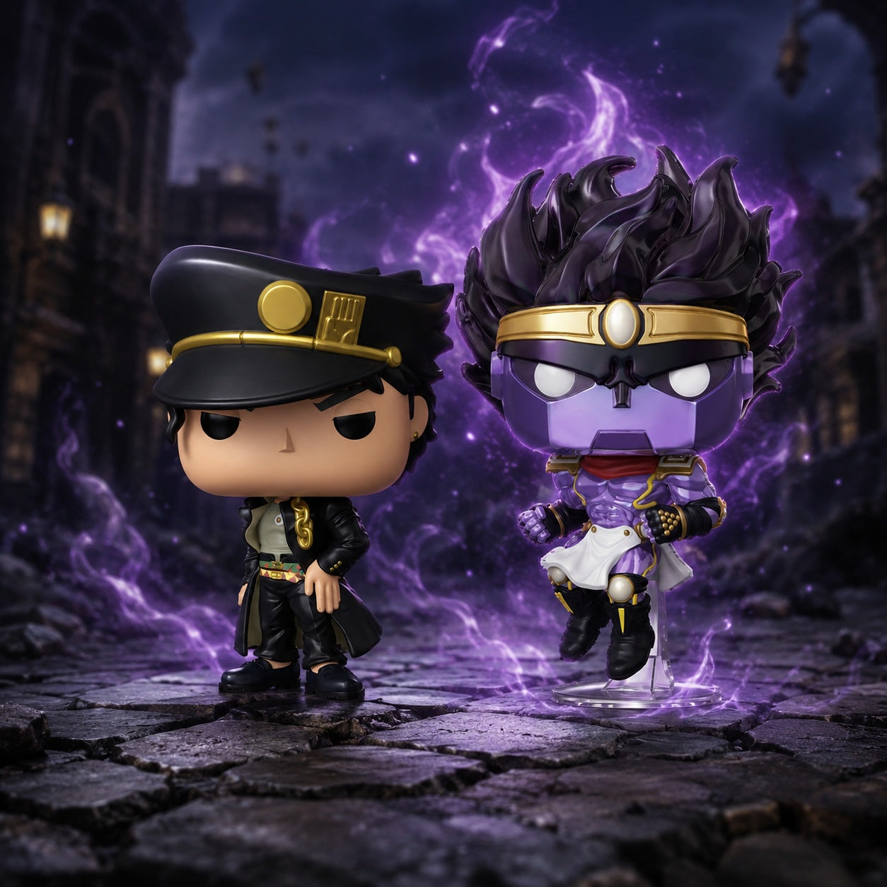 Funko Pop! Animation: JoJo's Bizarre Adventure - Jotaro Kujo & Star Platinum 2-Pack Amazon Exclusive