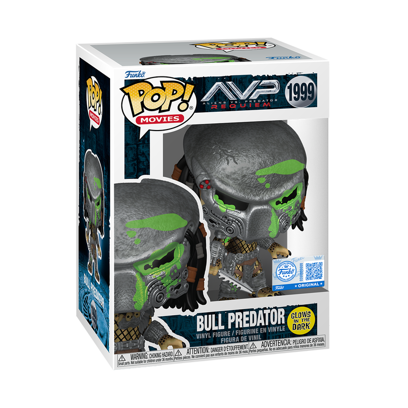 Funko Pop! Movies: Aliens vs. Predator: Requiem - Bull Predator Bloody Glow-in-the-Dark #1999 AE Exclusive