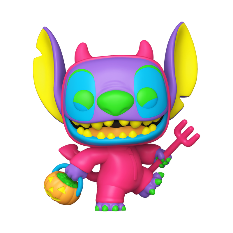 Funko Pop! Disney: Lilo & Stitch - Black Light Devilish Stitch #1701 Chase Entertainment Earth Exclusive