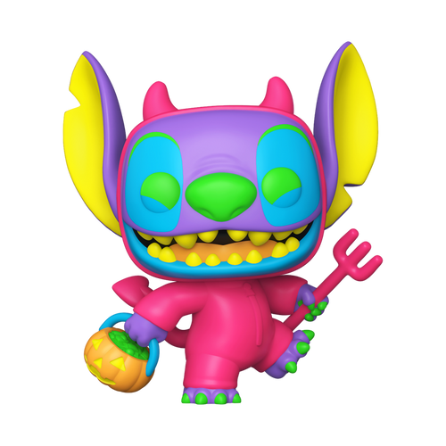 Funko Pop! Disney: Lilo & Stitch - Black Light Devilish Stitch #1701 Chase Entertainment Earth Exclusive